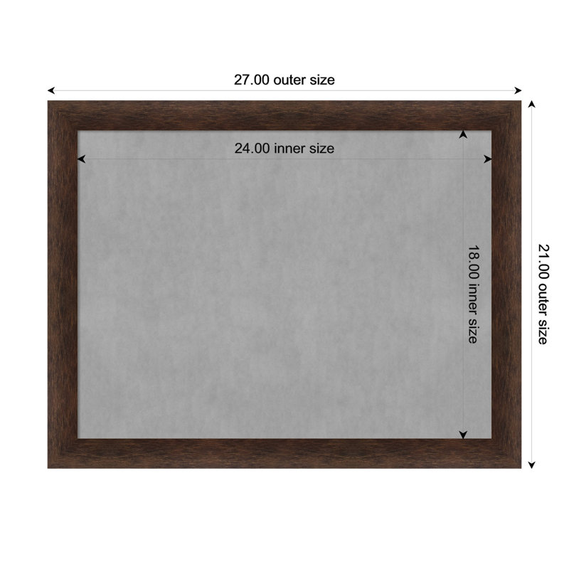 Tableau magnétique magnétique en métal, H 21 po x l 27 po