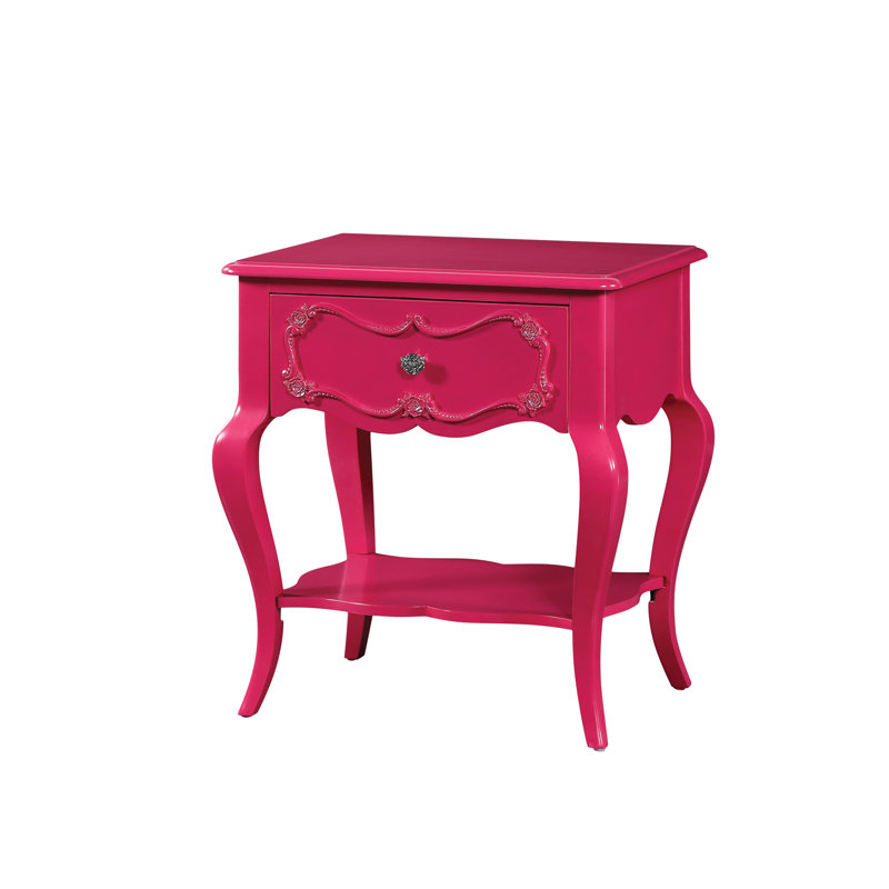 Kyrae 24'' W Nightstand, Magenta