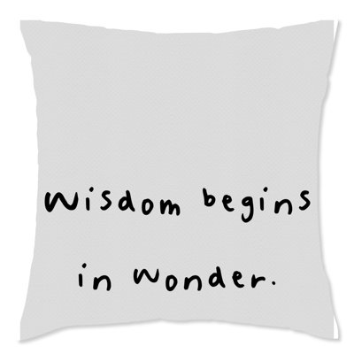 Inspirational Square Pillow Cover & Insert