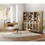 Ensemble de bureau 2 pièces, bureau de direction 56 po et ensemble de 3 bibliothèques avec portes en verre-480420962
