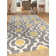 Caritta Geometric Gray/Yellow/Cream Area Rug