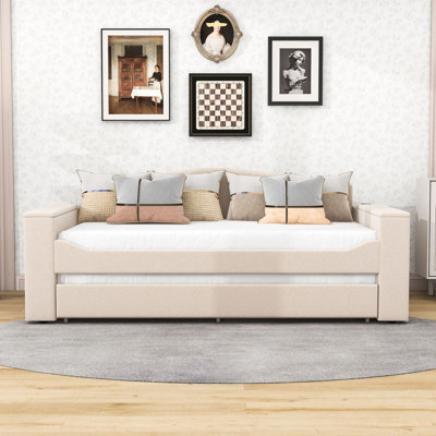 Loisann Upholstered Daybed with Trundle by Red Barrel Studio
