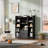 Achnas 39" W x 47" H Storage Bookcase with 10 Cubes and 2 Drawers-306577636