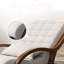 Chaise berçante en bois massif-100709726