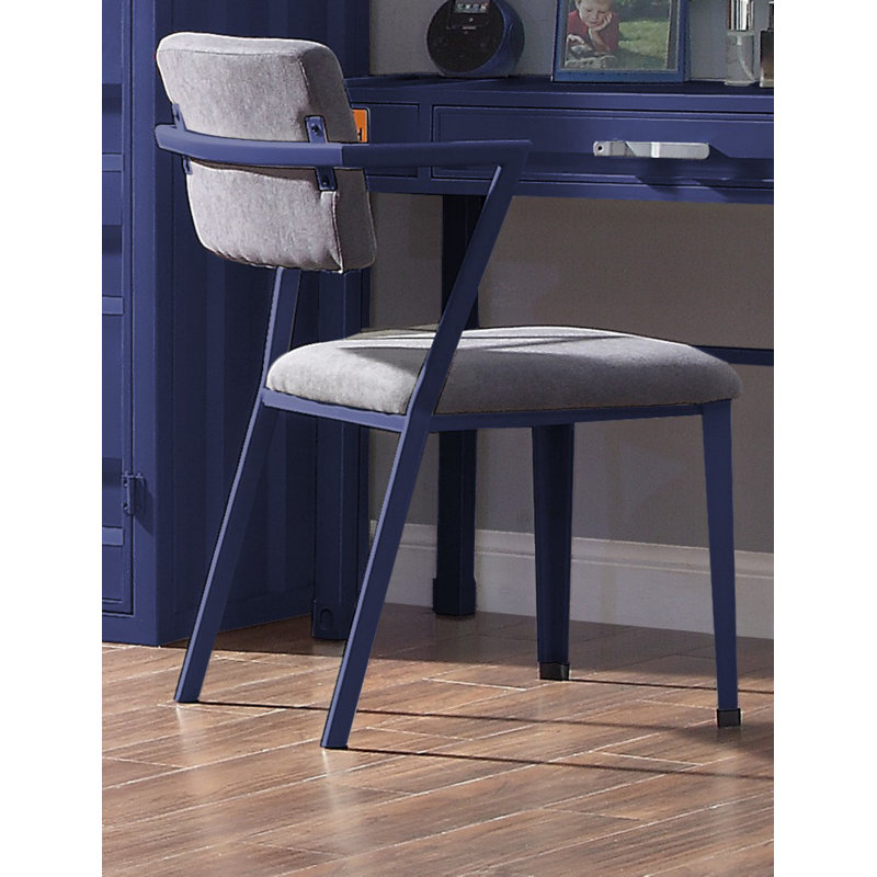 Ensemble de bureau avec huche et chaise, Bleu