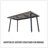 55.12-70.87" Expandable Rectangular Dining Table That Can Accommodate 4-6 People, Equipped With 4 PU Fabric Thick Padded Dining Chairs , Kitchen Table And Chairs, With Black Metal Legs