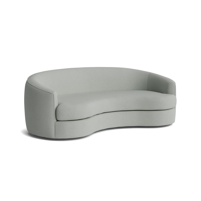 Giselle 85 Sofa, Performance Boucle - Mineral Green