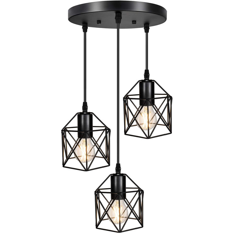 Bridgelands 3 - Light Black Cluster Pendant