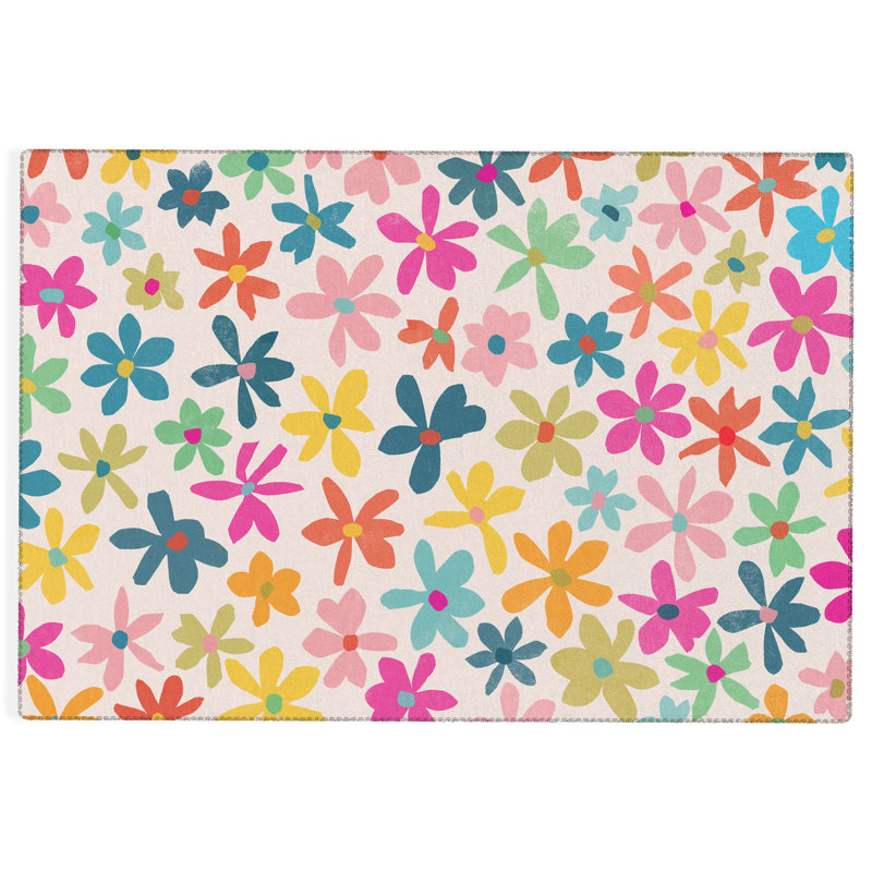 Tapis rectangulaire Niamh avec envers antidérapant, Rectangle 8 pi x 12 pi