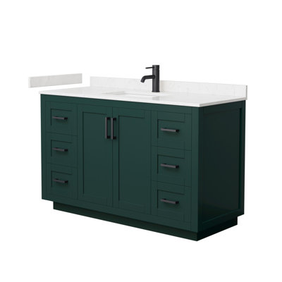 Miranda 54" Freestanding Single Bathroom Vanity with Cultured Marble Top