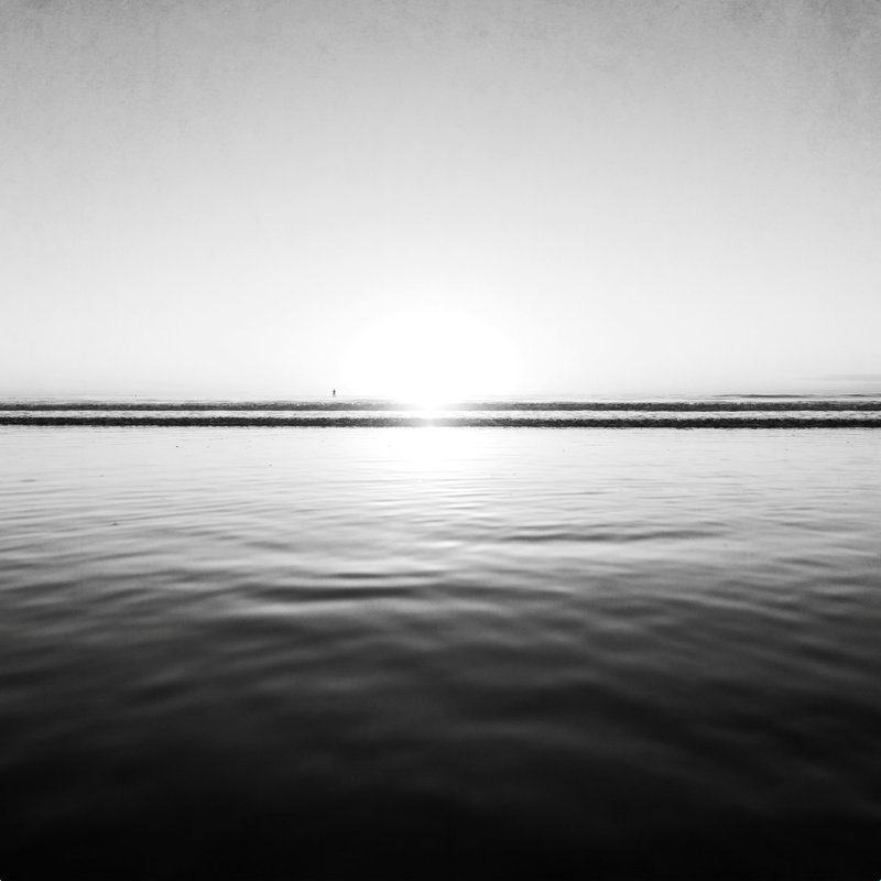 " Calm Sea " by Bree Madden, 36" H x 36" W  , 45" W x 64" L, Wrapped Canvas