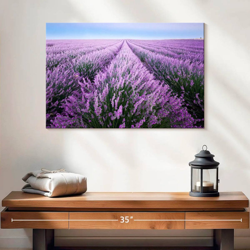 Alvord Lavender Field In Provence, 16" H x 24" W
