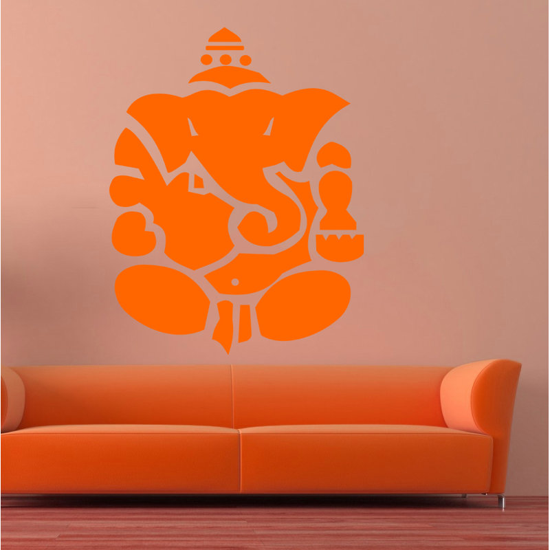 Adhésif mural Ganesha éléphant Myth Namaste, H 10 po x l 12 po