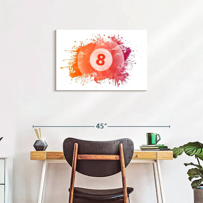 Senne 8 Ball Splash, 20" H x 30" W