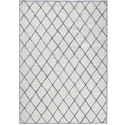 Malaga Rectangle Geometric Indoor / Outdoor Area Rug
