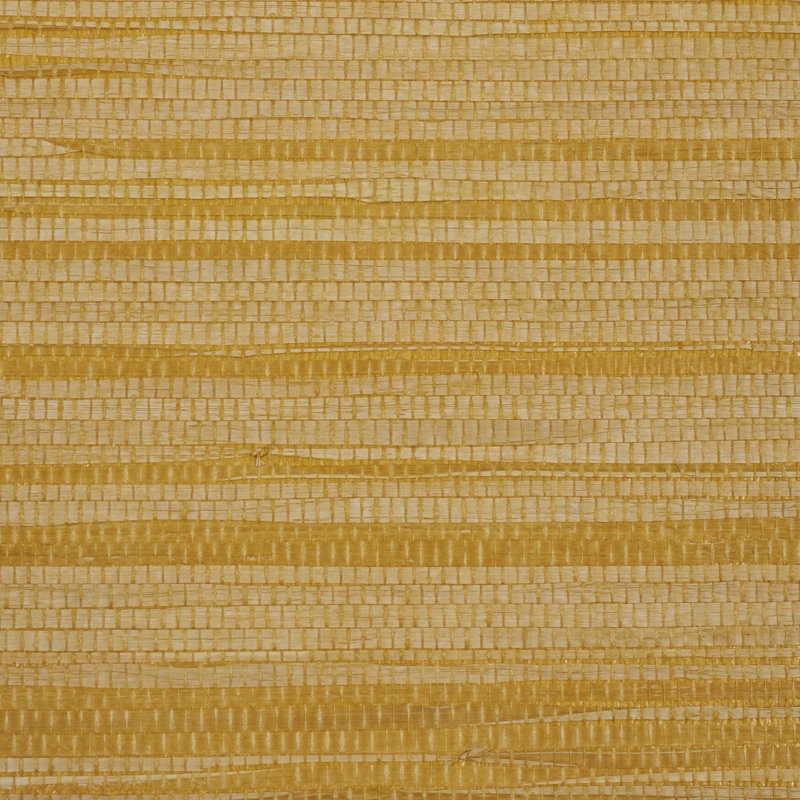 Dyed Raffia Wallpaper, Yellow