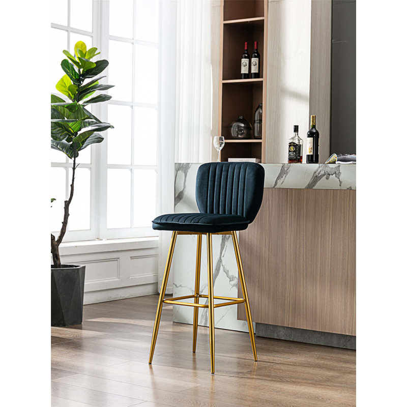 Tabouret de bar 27,56 po Aquilae, 1, Noir