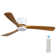 42 in. Flush Mount Ceiling Fan With Remote, Reversible Dc Motor, 3 Dark Walnut Blades