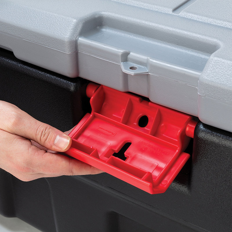 Rubbermaid 35 Gal Action Packer Heavy Duty Storage Tote with Lockable Lid