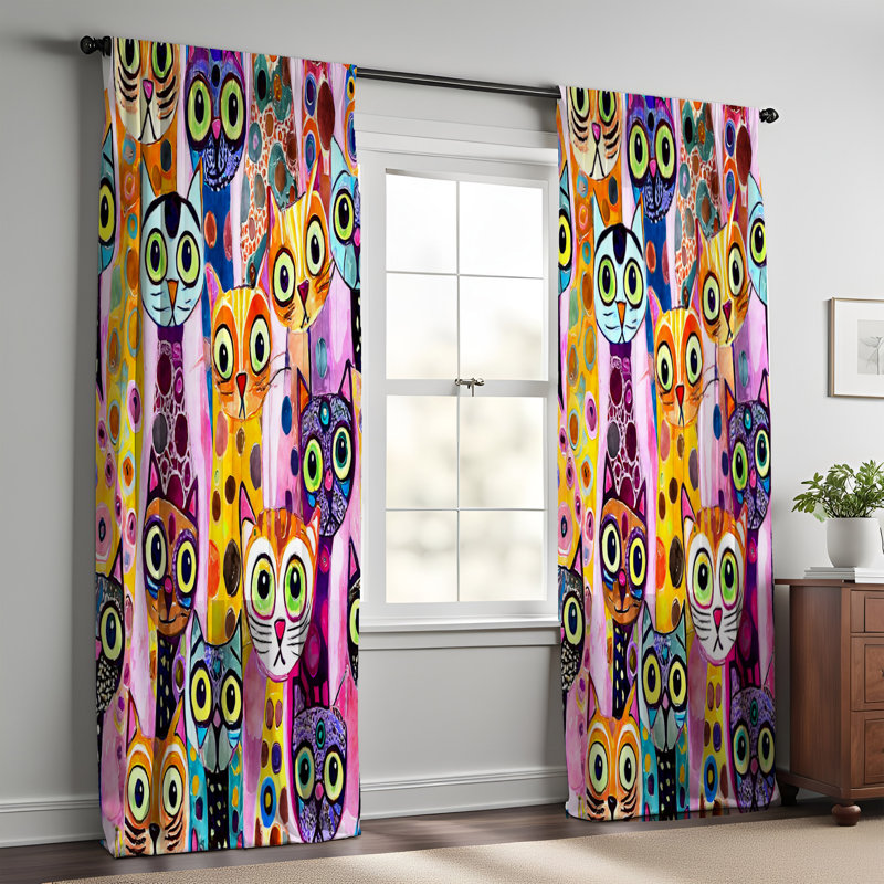 Paire de rideaux obscurcissant en polyester Ainoah, L 40 po x L 82 po
