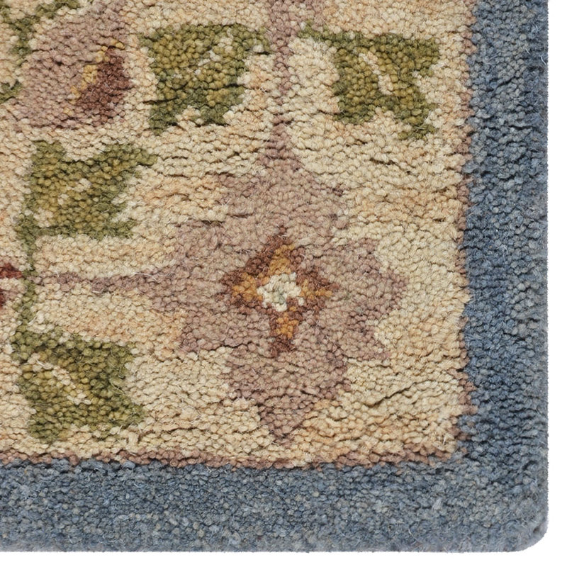 Tapis multicolores en laine touffetés à la main de style oriental, Rectangle 3 pi 6 po x 5 pi 6 po