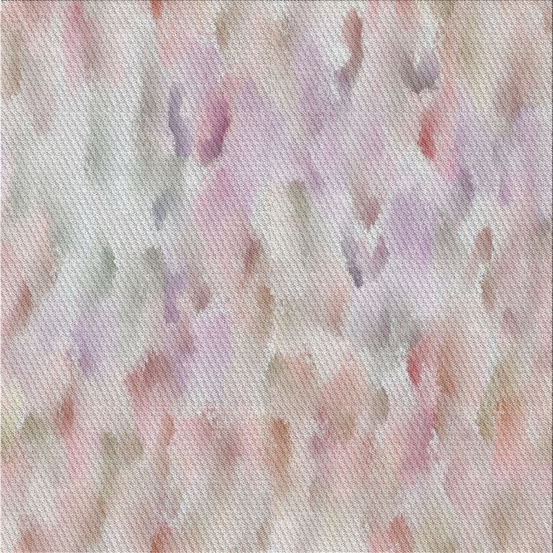 Tapis rose/vert tissé à la machine, Carré 8 pi
