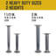 Pieds de table en tuyaux industriels avec brides rondes - paquet de 2-1558850391