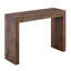Table de bar élégante en bois de noyer naturel de 50 po de long, un choix pratique pour la décoration moderne. Placage à texture de grain de bois noyer, équipé de tiroirs doubles, pouvant servir de comptoir de bar