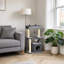 90cm Cat Tower with Sisal Scratching Posts, Cat Condo, Hammock, Top Perch & 2 Hanging Toys, Grey Cat Tree