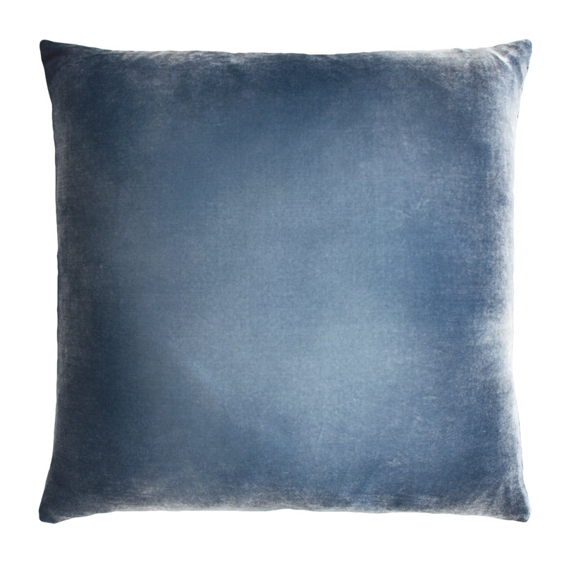 Square Pillow Cover & Insert, Denim, Square 26"