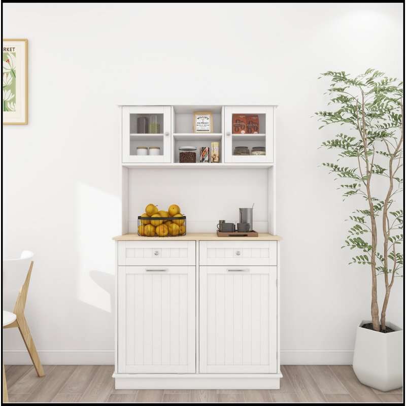 Versatile Kitchen Storage Cabinet With Multiple Compartments And Modern Appeal