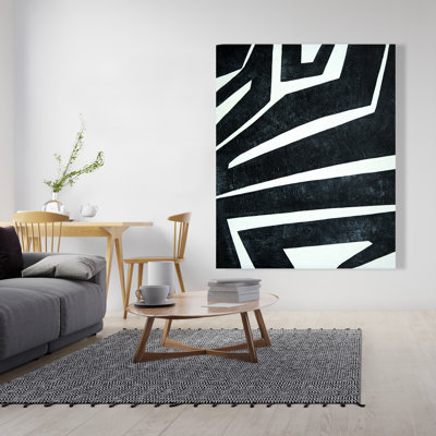 Toile abstraite blanche pour décoration intérieure