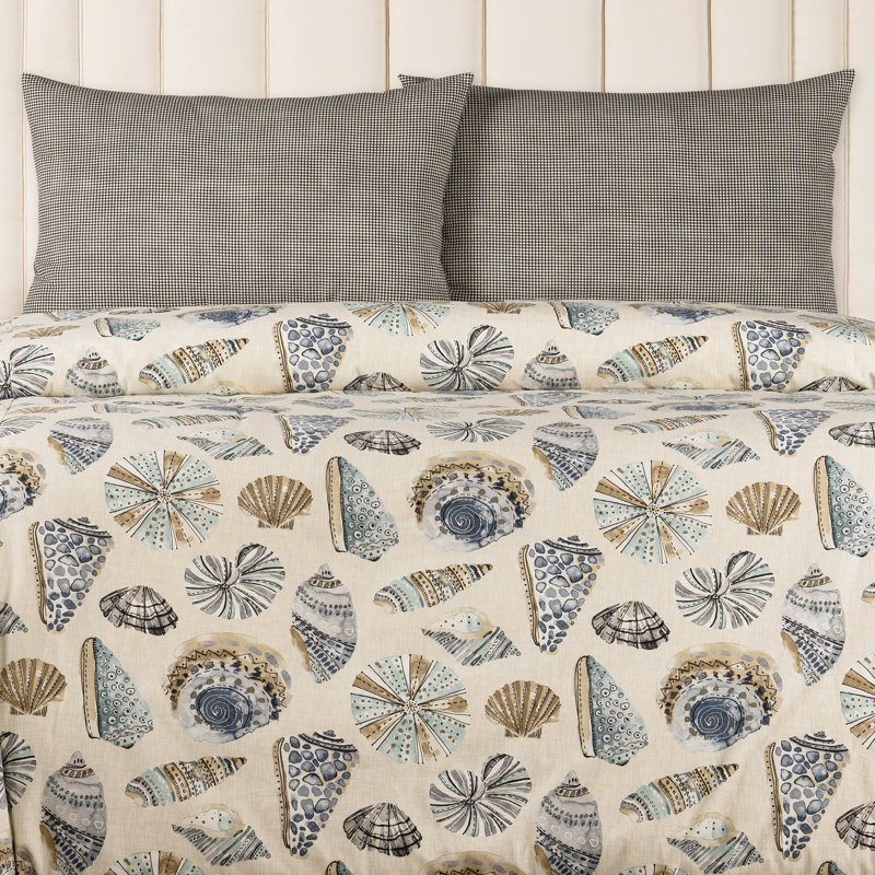 Ensemble de housse de couette 100% coton Siscovers , Housse de couette pour grand lit et 2 taies décor