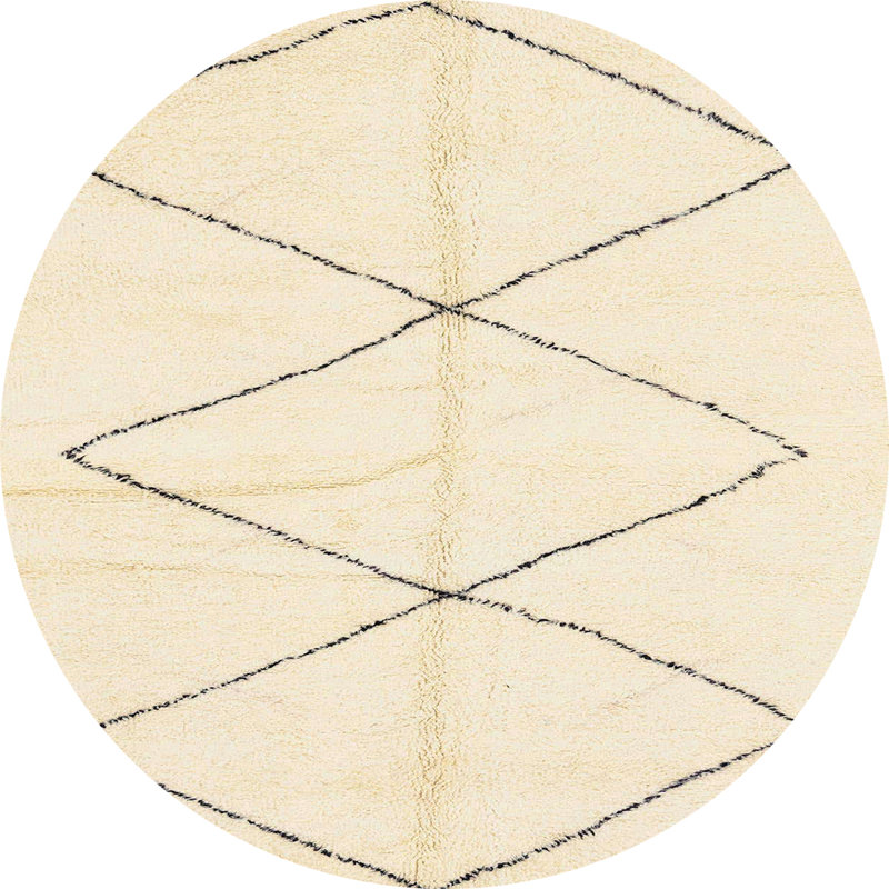 Tapis abstrait moderne 2915, Rond 4 pi