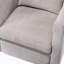 Fauteuil demi-tonneau pivotant en lin-630594695