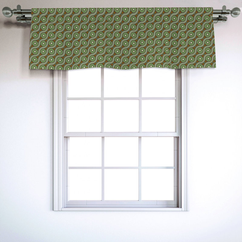 Sateen Ruffled Window Valance