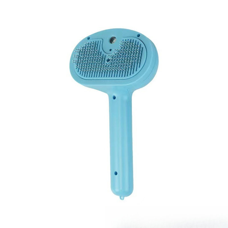 Steam Cat Brush Pet Hair Cleaning Misting Combcat Brushes For Indoor Cats, Blue