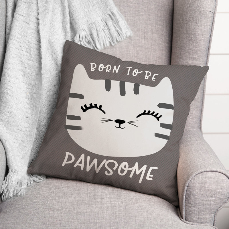 Throw Pillow, 18" x 18", Gray