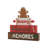 12"H Lighted Wooden Christmas Gingerbread Man Block Table Decor