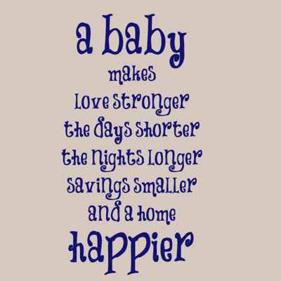 Text & Numbers Non-Wall Damaging Wall Decal