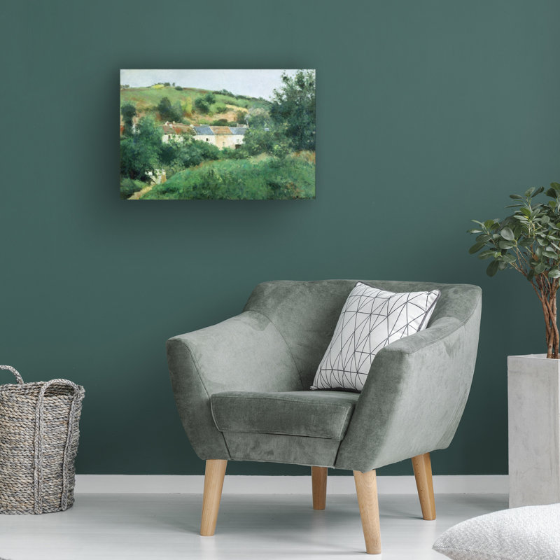 Art mural sur toile tendue - art mural Camille Pissaro «The Path in the Village» pour le salon, la chambre à coucher ou le bureau - 16 x 24