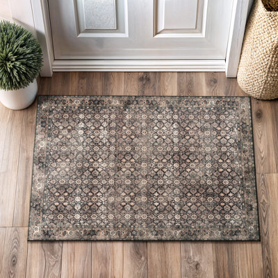 Jeeven Washable Oriental Indoor Rug