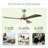 52" Ceiling Fan With Lights Remote Control