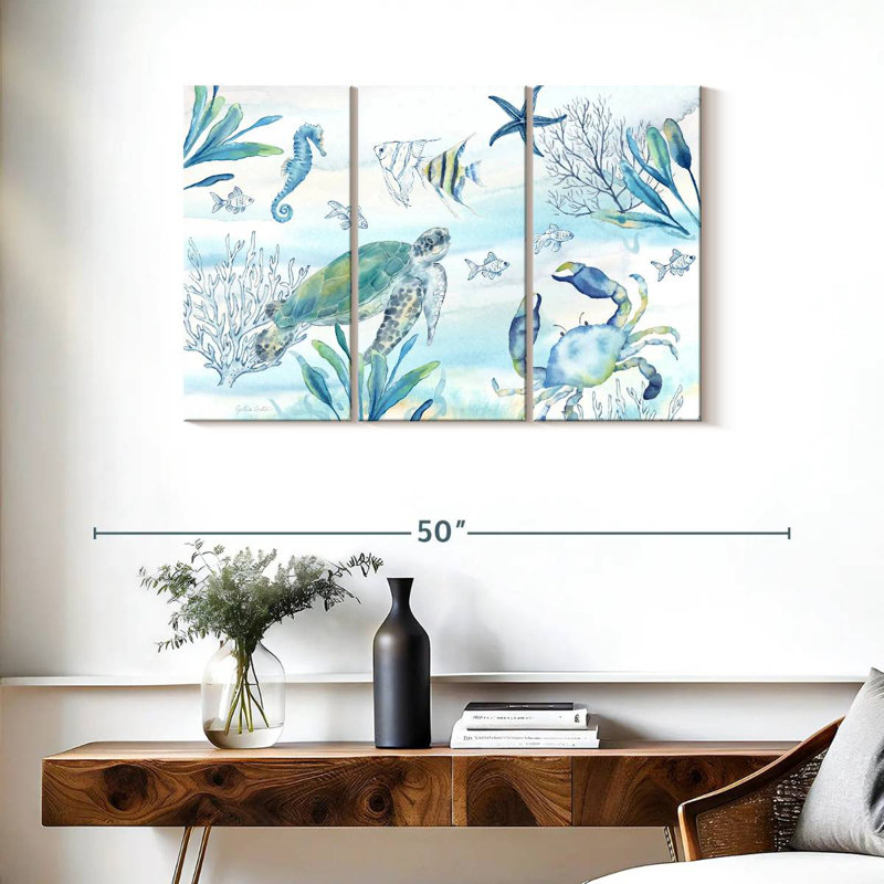 Aletra Great Blue Sea I, 24" H x 38" W