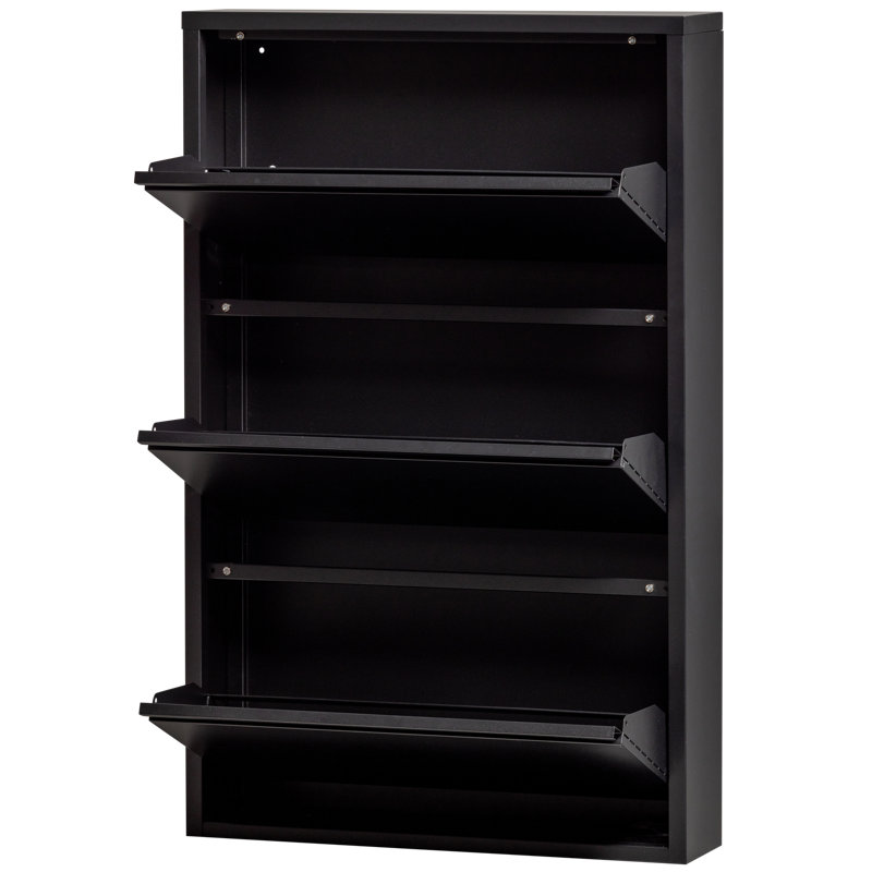 Sabine Flip Down Shoe Storage, Black