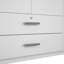 Armoire de chambre moderne Tucson, avec deux tiroirs, trois grandes armoires