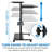 Adjustable Metal Base Standing Desk Converter-1238402330