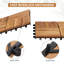 Natural Acacia Wood Interlocking Deck Tiles 12?x12?-122500073