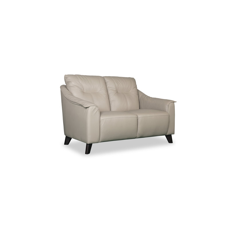 Naples Genuine Leather Sofa, Cream, 2