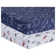 Navy/Red/Blue Transportation 100% Brushed Cotton Flannel - Piece Mini Crib Fitted Sheet